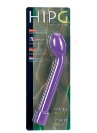 Фиолетовый вибростимулятор для G-точки HIP-G - 18,5 см. - Seven Creations