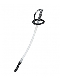 Силиконовый уретральный плаг со сменными фиксирующими кольцами Metal - ToyFa - купить с доставкой в Новосибирске