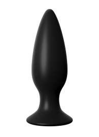 Чёрная большая анальная вибропробка Large Rechargeable Anal Plug - 13,5 см. - Pipedream