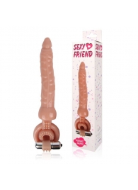 Телесная насадка на член Sexy Friend для двойного проникновения - 18 см. - Bior toys - купить с доставкой в Новосибирске