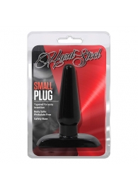 Черная анальная пробка Small Plug - 9 см. - Blush Novelties