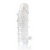 Закрытая прозрачная рельефная насадка Crystal sleeve - 13 см. - Erowoman-Eroman - в Новосибирске купить с доставкой