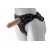Черный пояс-трусики с двумя насадками Soft-Dolli - 16,5 и 10,5 см. - LOVETOY (А-Полимер) - купить с доставкой в Новосибирске