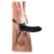 Чёрный полый страпон 7  Silicone Hollow Strap-On - 18 см. - Pipedream - купить с доставкой в Новосибирске