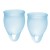Набор голубых менструальных чаш Feel confident Menstrual Cup - Satisfyer - купить с доставкой в Новосибирске