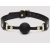 Черный кляп-шар Bound to You Faux Leather Ball Gag - Fifty Shades of Grey - купить с доставкой в Новосибирске