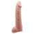 Телесная реалистичная насадка-удлинитель на пенис - 21 см. - Baile - в Новосибирске купить с доставкой