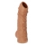 Телесная насадка с пупырышками и открытой головкой Nude Sleeve M - 12 см. - KOKOS - в Новосибирске купить с доставкой