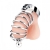 Серебристая клетка для члена Urethral Play Cage - BlueLine - купить с доставкой в Новосибирске