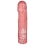 Розовая фаллическая насадка Vac-U-Lock 8  Crystal Jellies Dong - 20,3 см. - Doc Johnson - купить с доставкой в Новосибирске