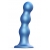 Голубая насадка Strap-On-Me Dildo Plug Balls size L - Strap-on-me - купить с доставкой в Новосибирске