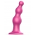 Розовая насадка Strap-On-Me Dildo Plug Beads size L - Strap-on-me - купить с доставкой в Новосибирске
