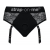 Черные трусики для насадок Diva Lingerie Harness - size S - Strap-on-me - купить с доставкой в Новосибирске