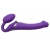 Фиолетовый безремневой вибрострапон Vibrating Bendable Strap-On - size L - Strap-on-me - купить с доставкой в Новосибирске