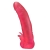 Розовая насадка для страпона с клиторальными лепестками - 18,5 см. - LOVETOY (А-Полимер) - купить с доставкой в Новосибирске
