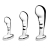 Набор из 3 стальных стимуляторов простаты Stainless Steel P-spot Training Set - b-Vibe - в Новосибирске купить с доставкой