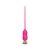 Розовый тонкий стимулятор Nipple Vibrator - 23 см. - I-MOON - купить с доставкой в Новосибирске