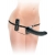 Черный страпон с вагинальной пробкой Deluxe Vibrating Penetrix Strap-On - 19 см. - Pipedream - купить с доставкой в Новосибирске