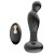 Черный массажер простаты с вибрацей и возвратно-поступательными движениями - Boys of Toys - в Новосибирске купить с доставкой