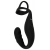 Черное эрекционное кольцо со стимуляцией промежности и анальной пробкой Cock Ring with RC Prostate Plug - Orion - в Новосибирске купить с доставкой