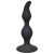 Чёрная анальная пробка Curved Anal Plug Black - 12,5 см. - Lola Games
