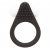 Чёрное эрекционное кольцо LIT-UP SILICONE STIMU RING 1 BLACK - Dream Toys - в Новосибирске купить с доставкой