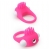 Розовое эрекционное кольцо с щеточкой LIT-UP SILICONE STIMU RING 5 - Dream Toys - в Новосибирске купить с доставкой
