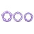Набор из 3 фиолетовых эрекционных колец Stay Hard Beaded Cockrings - Blush Novelties - в Новосибирске купить с доставкой