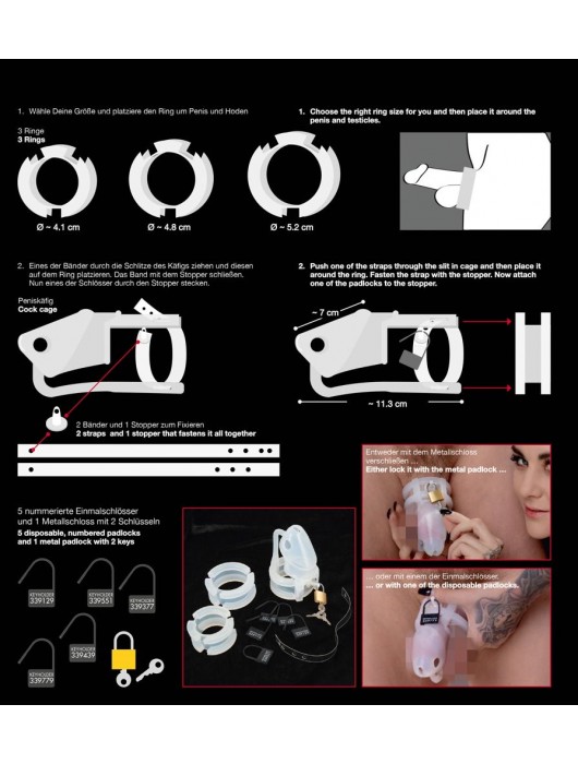 Набор для мужского пояса верности Cock Cage Set - Orion - купить с доставкой в Новосибирске