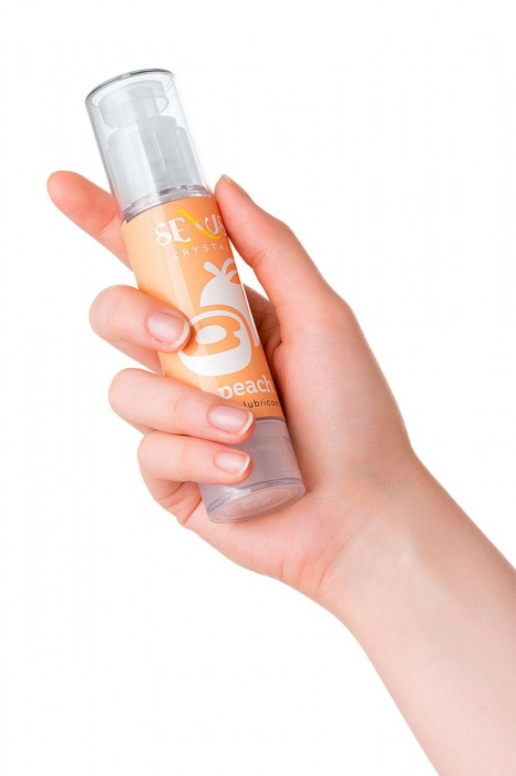 Увлажняющая смазка с ароматом персика Crystal Peach - 60 мл. - Sexus - купить с доставкой в Новосибирске