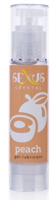 Увлажняющая смазка с ароматом персика Crystal Peach - 60 мл. - Sexus - купить с доставкой в Новосибирске