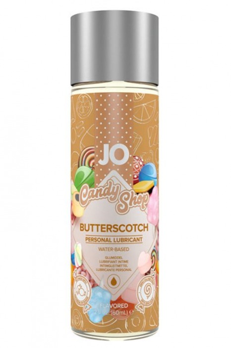 Смазка на водной основе Candy Shop Butterscotch с ароматом ирисок - 60 мл. - System JO - купить с доставкой в Новосибирске