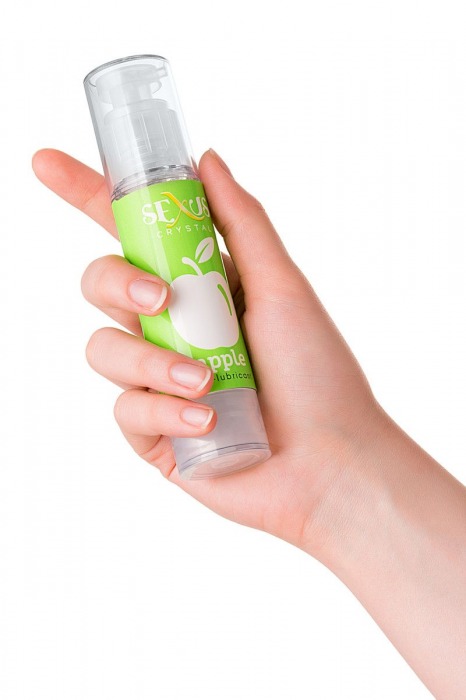 Увлажняющий лубрикант с ароматом яблока Crystal Apple - 60 мл. - Sexus - купить с доставкой в Новосибирске