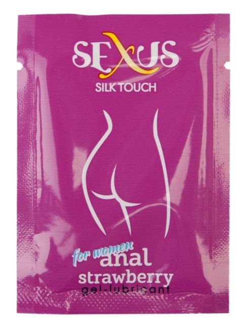 Набор из 50 пробников анальной гель-смазки Silk Touch Strawberry Anal по 6 мл. каждый - Sexus - купить с доставкой в Новосибирске
