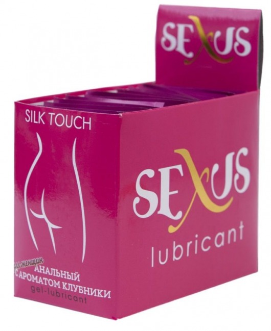 Набор из 50 пробников анальной гель-смазки Silk Touch Strawberry Anal по 6 мл. каждый - Sexus - купить с доставкой в Новосибирске