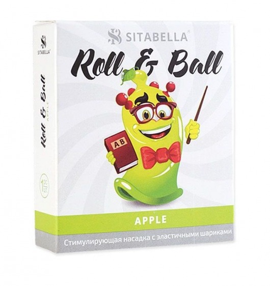 Стимулирующий презерватив-насадка Roll   Ball Apple - Sitabella - купить с доставкой в Новосибирске