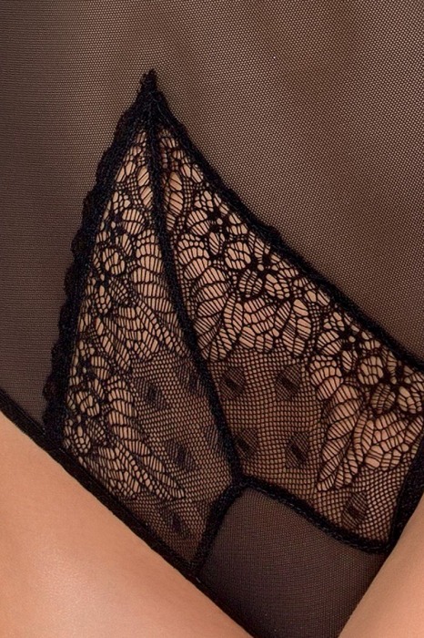 Полупрозрачное эротическое боди Velia - Passion купить с доставкой