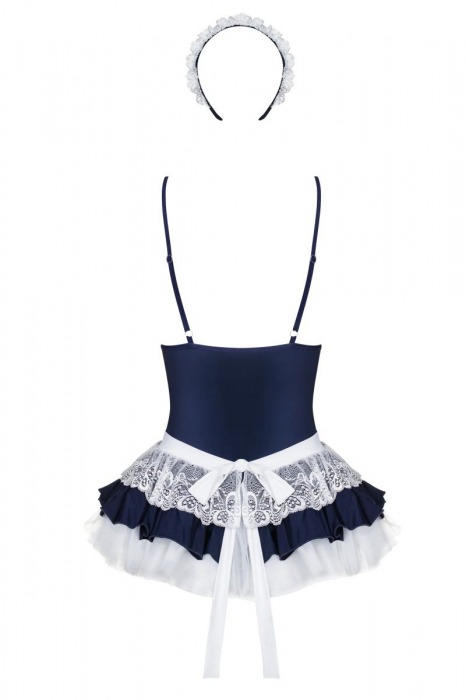 Игривый костюм горничной с кружевным фартуком - Obsessive купить с доставкой