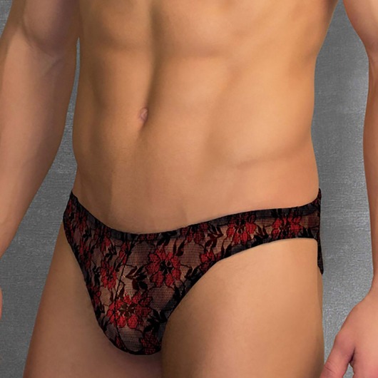 Кружевные мужские слипы с цветочным узором Doreanse - Doreanse купить с доставкой