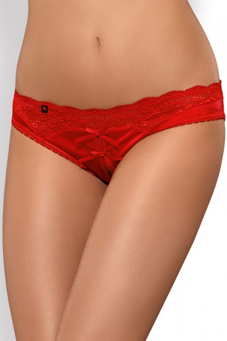 Открытые трусики Lovica с цветочным рисунком кружева - Obsessive купить с доставкой