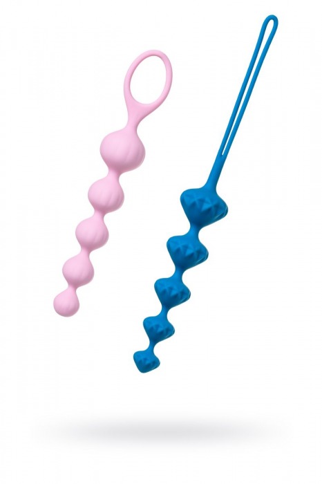 Набор из 2 цветных анальных цепочек Satisfyer Beads - Satisfyer