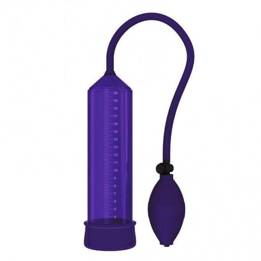 Фиолетовая вакуумная помпа - 25 см. - Rubber Tech Ltd - в Новосибирске купить с доставкой