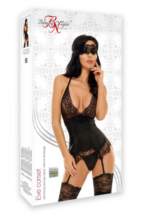 Соблазнительный корсаж Eve с кружевом - Beauty Night купить с доставкой