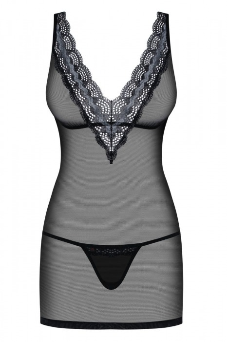 Обольстительная коротенькая сорочка с кружевом - Obsessive купить с доставкой