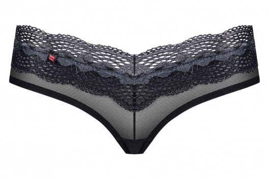 Кружевные полупрозрачные трусики-шортики - Obsessive купить с доставкой