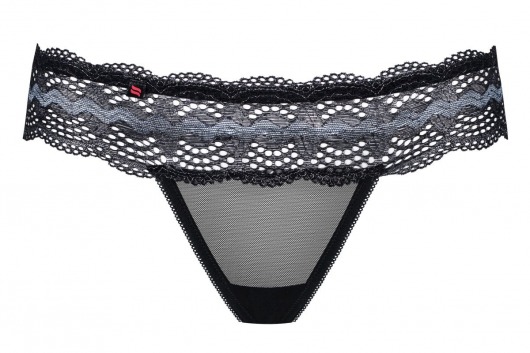 Изысканные полупрозрачные трусики с кружевом - Obsessive купить с доставкой