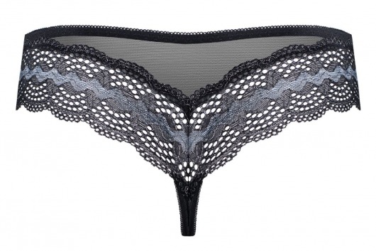 Изысканные полупрозрачные трусики с кружевом - Obsessive купить с доставкой