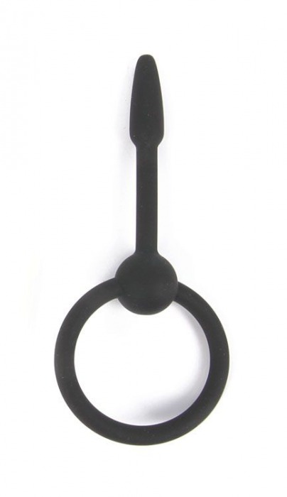 Черный уретральный конусовидный плаг - 5,5 см. - Bior toys - купить с доставкой в Новосибирске