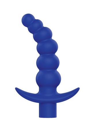 Синяя вибрирующая анальная елочка Sweet Toys - 10,8 см. - Bior toys