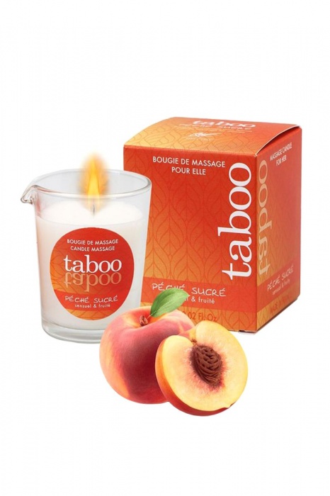 Массажное аромамасло с афродизиаками для женщин RUF Taboo Peche sucre - 60 гр. - RUF - купить с доставкой в Новосибирске